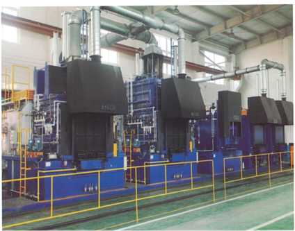Sealed box type controllable multi-purpose furnace production line