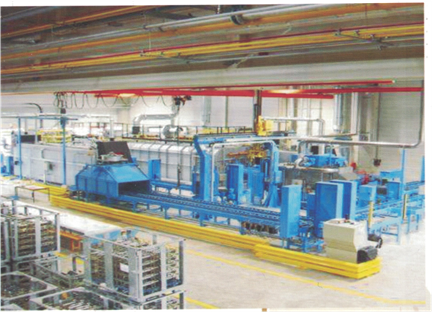 Aixielin single push plate heat treatment production line